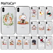 MaiYaCa Japan Koi Fish Cherry Blossom Lucky Cat Novelty Phone Case Cover for iphone 13 11 pro XS MAX 8 7 6 6S Plus X 5 5S SE XR 2024 - buy cheap