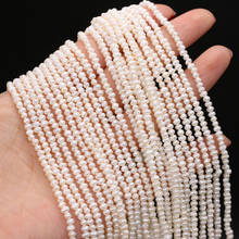 Fine 100% Natural Freshwater Pearl White Potato Shape Loose Beads for Jewelry Making Bracelet Necklace Accessories Size 2-3mm 2024 - buy cheap