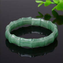 Venta caliente Natural Dongling Jade-Blanco-verde bambú Slab línea de mano pulsera de moda hombres y mujeres de alta-joyería de calidad mano 2024 - compra barato