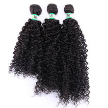 Black To Brown Afro Kinky Curly Hair Bundles High Temperature Synthetic Brazilian Weaving Hair Extensions for Black Women 2024 - buy cheap