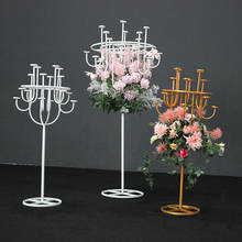 2pcs/Lot Table Candle Holders Plating Metal Candlestick Geometric Romantic Candle Holders For Wedding Dinner Decoration ZZT055 2024 - buy cheap