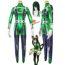 Anime My Hero Academia Asui Tsuyu Cosplay Costume Jumpsuit Wig Boku no Hero Academia Fancy Bodysuits Halloween Christmas Party 2024 - buy cheap