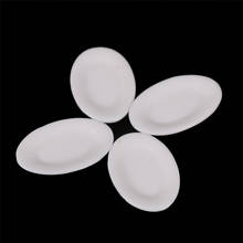 4Pcs/lot 1/12 or 1/6 Scale Dollhouse Miniature Ceramic Dishes Plate Tableware Decor Accessories White 2024 - buy cheap