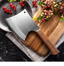 Cuchillo de cocina de acero inoxidable 5CR15, utensilio de carnicero resistente, con mango de madera, 6,5 pulgadas 2024 - compra barato