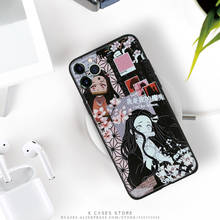 Nezuko-funda de silicona blanda para teléfono móvil, carcasa de TPU con diseño de Demon Slayer, collage de Anime para IPhone Se 6s 7 8 Plus X Xr Xs 11 12 Mini Pro Max 2024 - compra barato