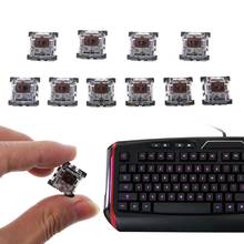 Interruptor de teclado mecánico para teclado cherry MX, 3 pines, color marrón, 37MC, 10 Uds. 2024 - compra barato