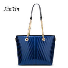 Women handbag large sequin tote bag quilted patent leather shell shoulder female fashion beach crossbody bags chain high quality 2024 - buy cheap
