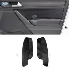 For VW Caddy 2014 2015 2016 2pcs Microfiber Leather Car Interior Front Door Handle Armrest Panel Cover Replacement Trim 2024 - buy cheap