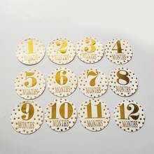 12pcs Memory Monthly Stickers Excellent Craftsmanship Well Durability Pregnant Women Newborn Baby Milestone Photo Props 2024 - buy cheap