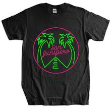 mens brand tshirt male gift tops Hot San Junipero TV Show T Shirts Men Graphic casual T-shirts Loose tops for him teeshirt 2024 - buy cheap