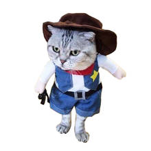 Cão quente engraçado gato roupas dia das bruxas pirata terno roupas para gatos cães de estimação gato casaco vestir-se festa traje animais de estimação roupas 2024 - compre barato