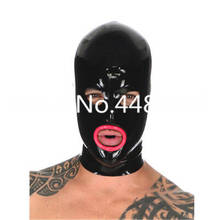 Máscara de látex con capucha de goma para fiesta, Catsuit, fetiche, cosplay sexy, máscara de michael myers, hecha a medida 2024 - compra barato