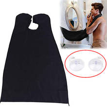 Beard Shave Apron With Suction Cup Bib Trimmer Razor Holder Rack Hair Shave Apron Beard Cape Aprons Portable Bathroom Tools L4 2024 - buy cheap