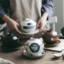 Japanese-style ceramic stew pot with lid, household steamed egg stew cup, small stewed bird's nest cup, ceramic pot, soup cup, c 2024 - buy cheap