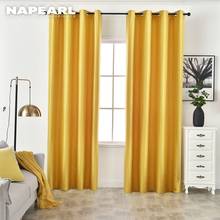NAPEARL 1 Piece Solid High Quality Draperies Shading Modern Curtains Home Decor Living Room Windows Elegant All Match New Style 2024 - buy cheap
