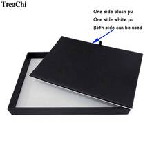 Fine Jewelry Counter  Presentation Pad Black & White PU Double Side Used Jewelry Bracelet Necklace Watch Organizer Storage Tray 2024 - buy cheap