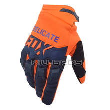 Motorcycle Downhill Bike Offroad Delicate Fox Blue Orange Gloves Air Mesh Cycling Race Gloves Sports 2024 - buy cheap