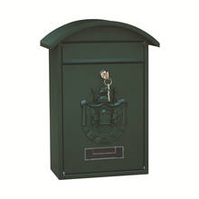 Caixa de ferro vintage, pastoral, ar livre, caixa de correio para parede com tampa, caixa de correio à prova de chuva, suprimentos para decoração de jardim 2024 - compre barato
