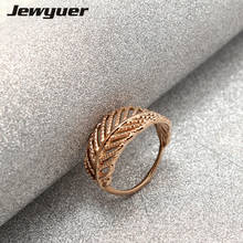 925 Sterling Silver Light As A Feather Ring with Rose Finger Ring for Women Wedding Authentic Fine Jewelry wholesale RIP369 2024 - buy cheap
