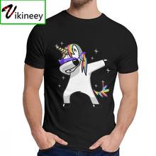 Camiseta de unicornio Dabbing para hombre, camisa divertida de magia, Hip Hop, estilo joven, cuello redondo, 2020 2024 - compra barato