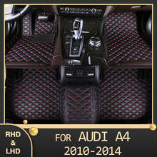 MIDOON Car floor mats for AUDI A4 B8 Hatchback 2010 2011 2012 2013 2014 Custom auto foot Pads automobile carpet cover 2024 - buy cheap