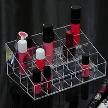 24 Grids Plastic Transparen Lipstick Box Cosmetic Lipstick Storage Box Makeup Organizer Jewelry Display  Storage Case Holder 2024 - buy cheap
