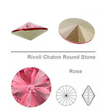 YANRUO 1122 Rivoli Rose Sew On Rivoli K9 Crystal Diamond Sew Rrhinestones Beads For Sewing Shoes Bags 2024 - buy cheap
