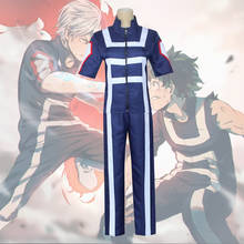 Disfraz de My Hero para adultos, traje de gimnasio de Boku No Hero Academia, Todoroki Shouto, traje deportivo para hombre y mujer, Anime Cos 2024 - compra barato