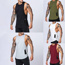 Summer Men's Tank Tops Stylish Comfortable Sleeveless Fitness Bodybuilding Workout Gym Vest Sports Tops for Men New Fashion 2024 - buy cheap