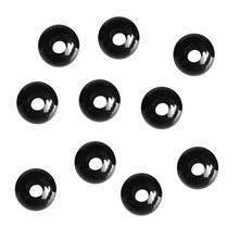 10 Pieces Black Plastic Single Hole Elastic Shock Cord Bungee Rope Toggle Ball End Lock Stopper Stop Buckle Fastener 2024 - buy cheap