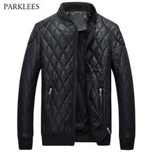 Thick Leather Jacket Men 2020 Winter Mens Jackets and Coats Windproof Faux Leather Hommes Veste Outwear Motorcycle Jacket 4XL 2024 - buy cheap