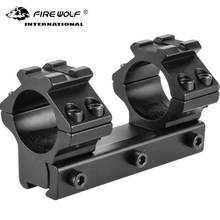 FIRE WOLF 8cm Low Profile 11mm Dovetail Airgun 25.4mm Rings W/Stop Pin 13mm Rail For Hunting Tactical Rifle Scope Mount 2024 - buy cheap