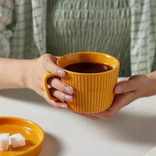 Xícara de chá de cerâmica 250ml, conjunto de pires e caneca de chá de porcelana de alta qualidade utensílios para bebidas de café 2024 - compre barato