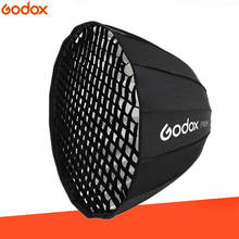 Godox-Softbox portátil para estudio fotográfico, Softbox con montaje Bowens parabólico de 90CM de profundidad, con rejilla P90 para Flash de estudio fotográfico 2024 - compra barato