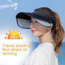 Outdoor Summer Hat Sunscreen Breathable Free Size Empty Cap Sun Hat Retractable Anti-Ultraviolet Hollow Top Hat With Large Brim 2024 - buy cheap