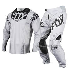 Conjunto de ropa deportiva para hombre, Jersey delicado Fox MX 360 Kila Racing gris, pantalones de Motocross Dirt bike, MTB ATV 2024 - compra barato