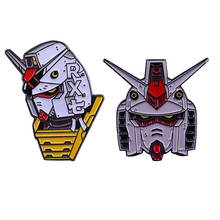 DZ62 Anime Robot Hard Enamel Pins Brooch Women Lapel Backpack Bags Badge Cool Jewelry Gifts for Kids 2024 - buy cheap
