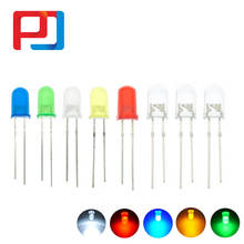 100pcs 5mm Super Bright Transparent/Diffused Round Water Clear Green Red White Yellow Blue Light PULAR LED Bulbs Emitting Diode 2024 - buy cheap