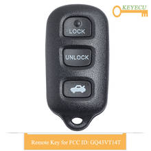 KEYECU Remote Control Car Key for Toyota Camry Solara Corolla Sienna Matrix Sedan, Fob 3+1 / 4 Button - FCC ID: GQ43VT14T 2024 - buy cheap