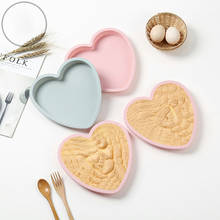 Molde de silicona con forma de corazón para pastel, accesorios para hornear, Fondant, Chocolate, jabón, 8 pulgadas 2024 - compra barato