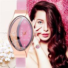 Элегантные женские часы с овальным циферблатом, кварцевые наручные часы, женские часы с кожаным ремешком, часы в подарок, relogio feminino reloj mujer 2024 - купить недорого