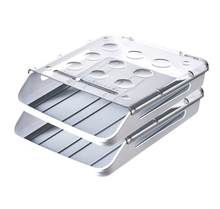 Caja de huevos de 2 capas para el hogar, cajón transparente, organizador de bandeja de huevos, accesorios de refrigerador de cocina 2024 - compra barato