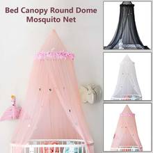 Children's Round Room Dome Mosquitos Net Feather Star Decorative Bed Curtain  Canopy Princess Bed Play Tentes 2024 - buy cheap