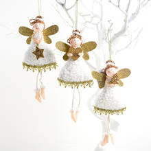 Muñeco de Ángel de juguete, adorno colgante de árbol de Navidad, regalo de cumpleaños, decoración de fiesta en casa 2024 - compra barato