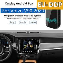 USB Carplay обновленный для Volvo V90 2020 Радио Android Apple беспроводной автомобильный мультимедийный плеер Wifi Mirror Link Авто Аудио 2024 - купить недорого