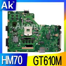 AK X75VC Laptop motherboard for ASUS X75VC X75VB X75VD X75V X75 Test original mainboard HM70 4G RAM GT610M 2024 - compra barato