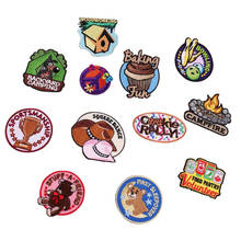 Cartoon Bear Patch Stickers for Clothes Jacket Badge Applique Hat Cup Embroidery Iron on Animal Patches for Backpack DIY Sticker 2024 - buy cheap