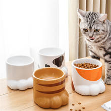 Cuenco de cerámica de estilo japonés para gato, cuenco de comida para gato, alimentador Cervical protector de dibujos animados para perros, cuencos para beber para mascotas, nuevo 2024 - compra barato