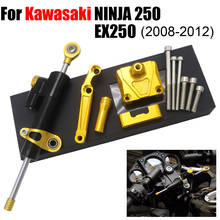 For KAWASAKI EX250R NINJA 250 2008 - 2012 Motorcycle Steering Damper Stabilizer Adjustable Linear with Bracket Kit 2009 2011 2024 - buy cheap