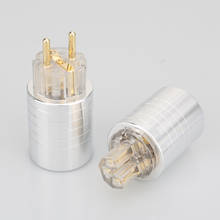 Audiocrast 24k Gold Plated Aluminium Schuko Power Plug Male Female HIFI Power Connector DIY 2024 - buy cheap